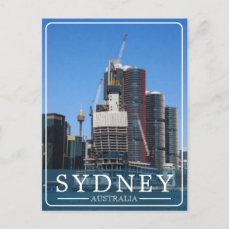 Sydney Harbour Cityscape Painterly Holiday Postcard