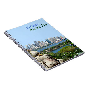 Sydney Harbour from the Zoo Spiral Notebook