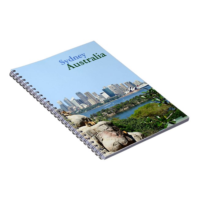 Sydney Harbour from the Zoo Spiral Notebook (Right Side)