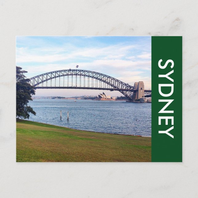 sydney harbour green postcard (Front)