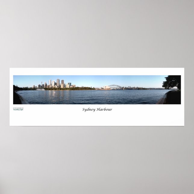 Sydney Harbour Panorama Poster (Front)