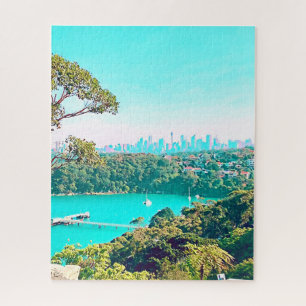 Sydney Harbour Skyline view Mosman Jigsaw Puzzle