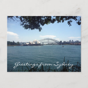 sydney harbour view postcard