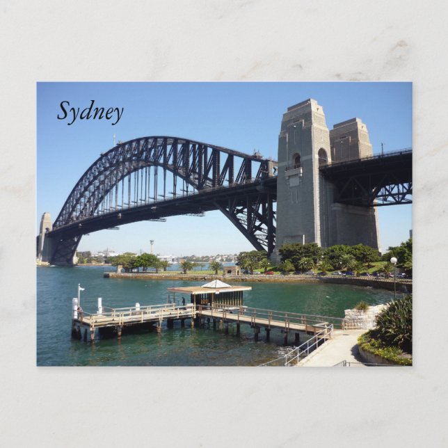 sydney harbour wharf postcard (Front)