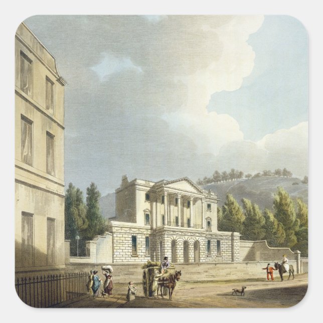 Sydney Hotel, from 'Bath Illustrated by a Series o Square Sticker (Front)