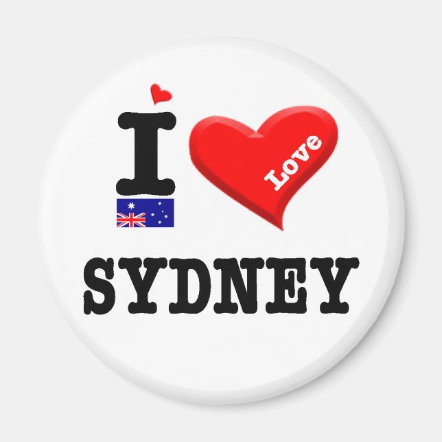 SYDNEY - I Love Magnet (Front)