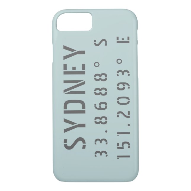 Sydney Latitude Longitude Case-Mate iPhone Case (Back)