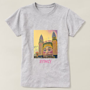 Sydney Luna Park fun fair travel art T-Shirt