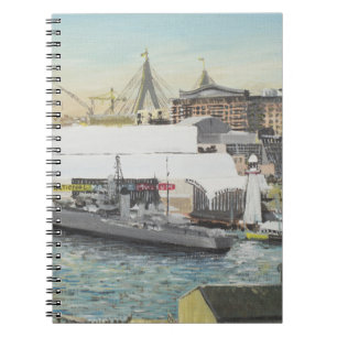 Sydney Maritime Museum from Hotel Balcony. 1998 Spiral Notebook