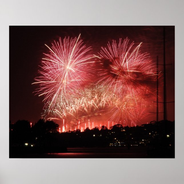 Sydney New Year's Eve Fireworks Poster (Front)