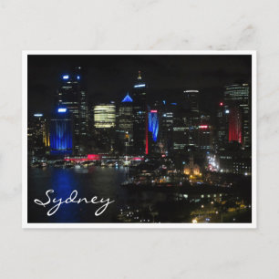 sydney night vivid postcard