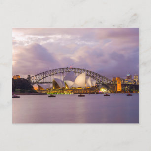 Sydney Opera and Harbor Bridge Postcard