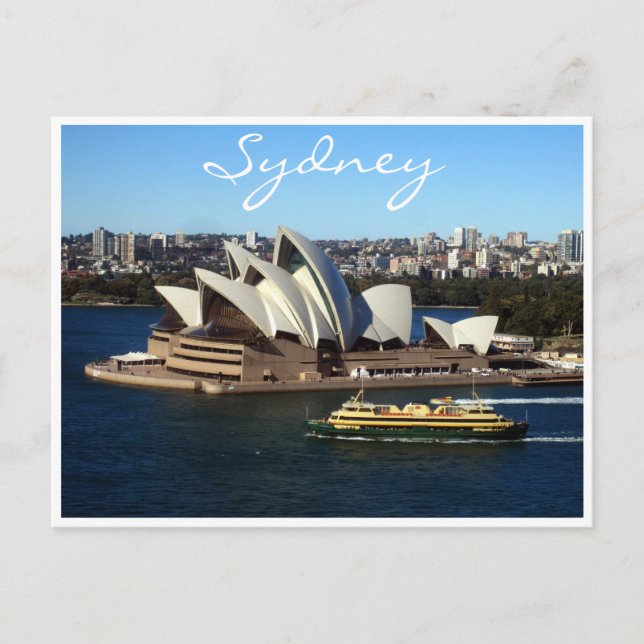 sydney opera ferry postcard (Front)