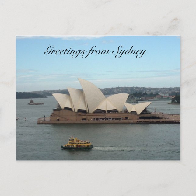 sydney opera greetings postcard (Front)