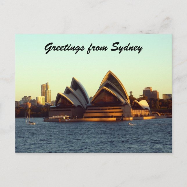 sydney opera greetings postcard (Front)