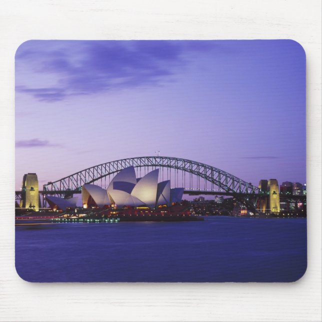 Sydney Opera House and Harbour, New South 2 Mouse Pad (Front)