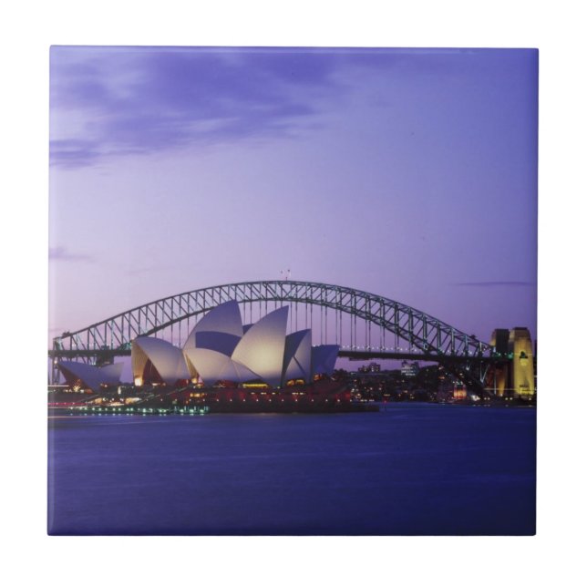 Sydney Opera House and Harbour, New South 2 Tile (Front)