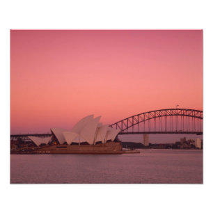 Sydney Opera House and Harbour, New South Photo Print