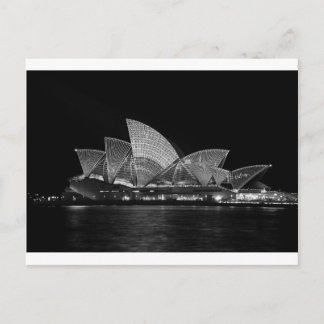 Sydney Opera House at Night Australia Postcard
