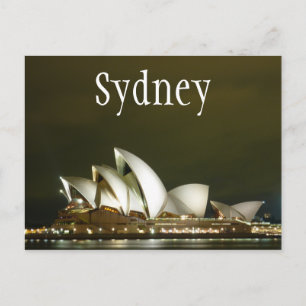 Sydney Opera House at Night, Sydney, Australia Postcard