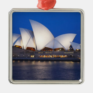 Sydney Opera House at Night, Sydney, New South Metal Tree Decoration