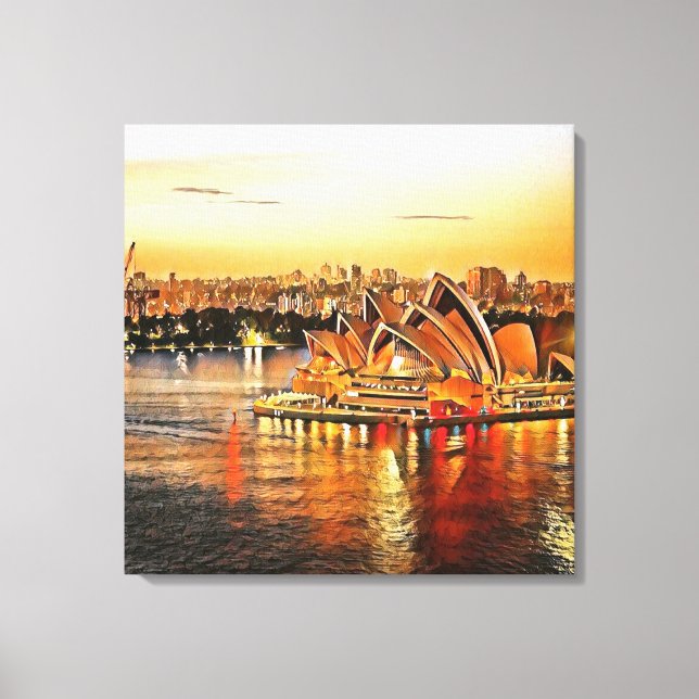 Sydney Opera House, Australia Canvas Print (Front)