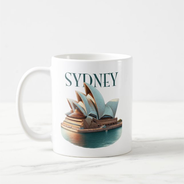 Sydney Opera House Australia Coffee Mug (Left)