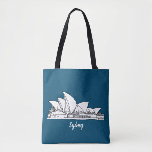 Sydney Opera House Australia drawing souvenir Tote Bag