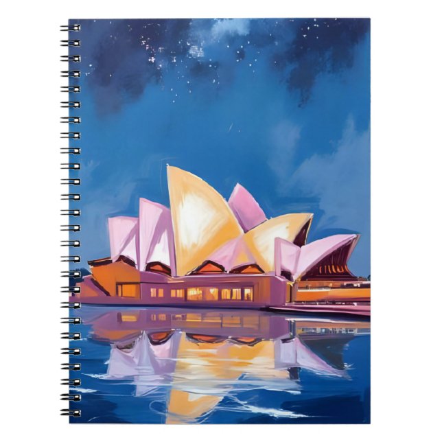 Sydney Opera House, Australia Painting Notebook (Front)