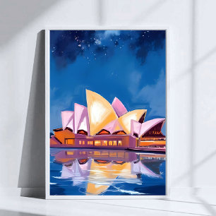 Sydney Opera House, Australia Painting Poster