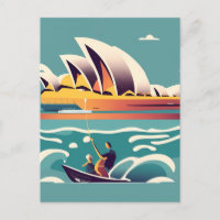 Sydney Opera House Australia painting souvenir
