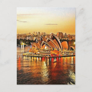 Sydney Opera House, Australia Postcard
