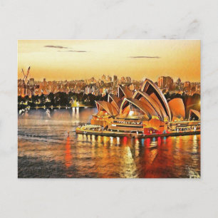 Sydney Opera House, Australia Postcard