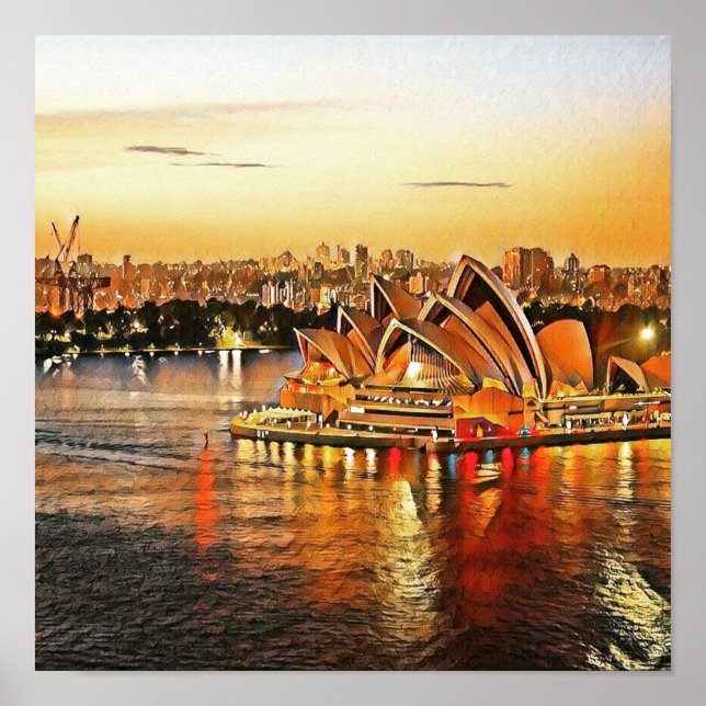 Sydney Opera House, Australia Poster (Front)