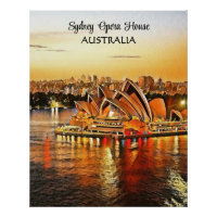 Sydney Opera House, Australia Poster