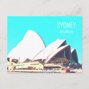 Sydney Opera House Australian travel print Postcard