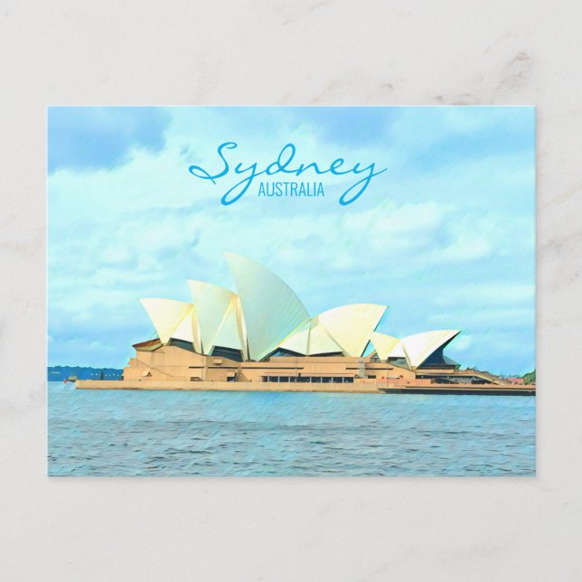 Sydney Opera House Australian travel print Postcard (Front)