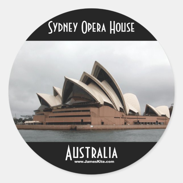 Sydney Opera House Classic Round Sticker (Front)