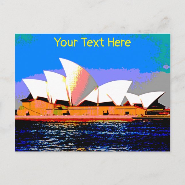 Sydney Opera House customizable Postcard (Front)