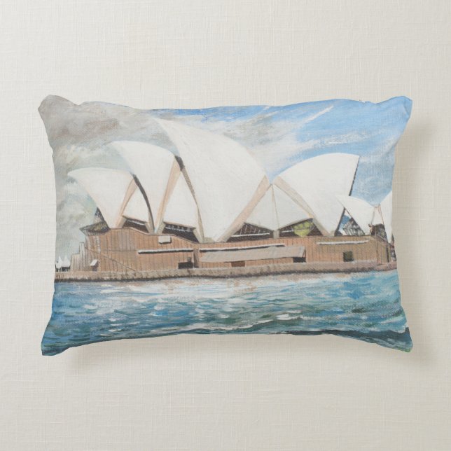Sydney Opera House Decorative Cushion (Front)