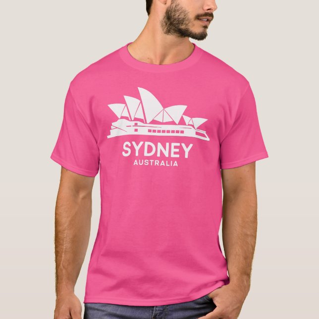 Sydney Opera House Iconic Australia Landmark Sydne T-Shirt (Front)