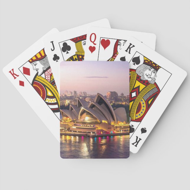 Sydney Opera House in the Evening Playing Cards (Back)