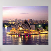 Sydney Opera House in the Evening