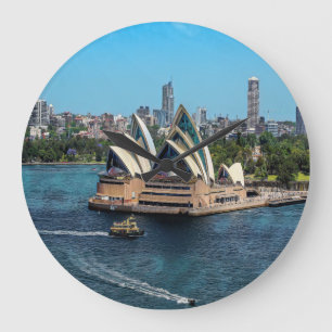 Sydney - OPERA HOUSE - panorama Large Clock