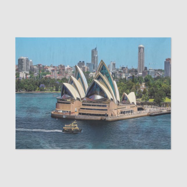 Sydney - OPERA HOUSE - panorama Tissue Paper (Front)