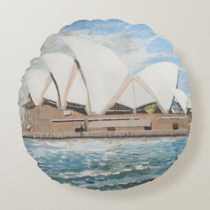 Sydney Opera House Round Cushion