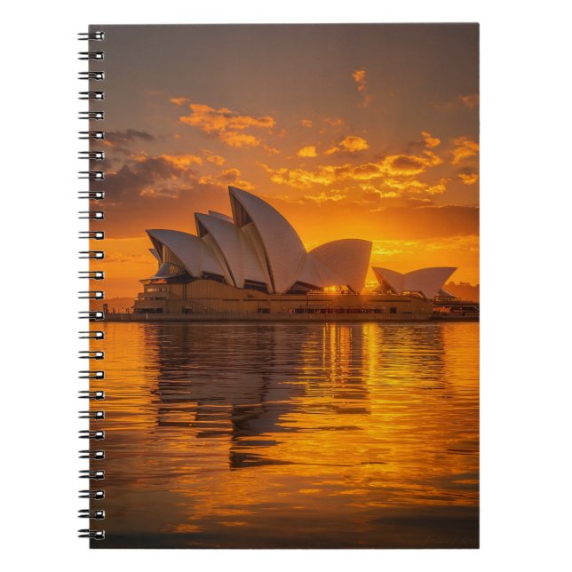 Sydney Opera House Sunrise Notebook (Front)