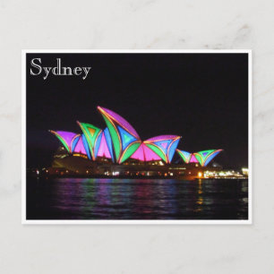 sydney opera house vibrant postcard