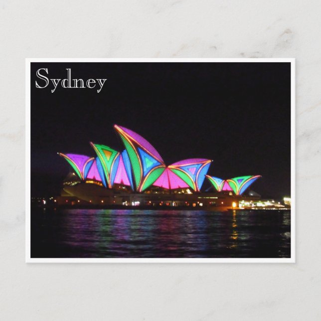 sydney opera house vibrant postcard (Front)