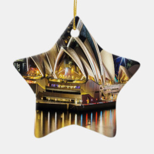 Sydney - OPERA HOUSE - view Ceramic Tree Decoration